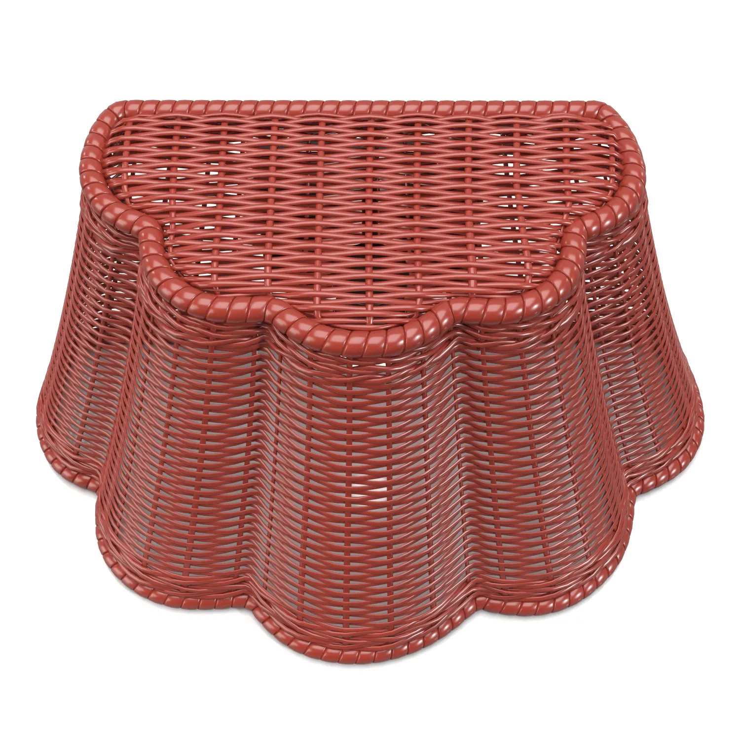 Scallop Downlight in Rhubarb Rattan PBR 3D Model_06